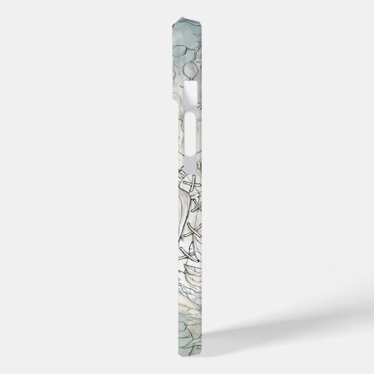 Gotische Victoriaans schoonheidsheks met raaf Case-Mate iPhone Case (Achterkant / Links)