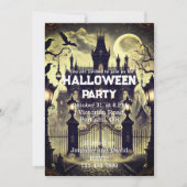 Gotische Victoriaans spookhuis  Halloween Kaart (Voorkant)