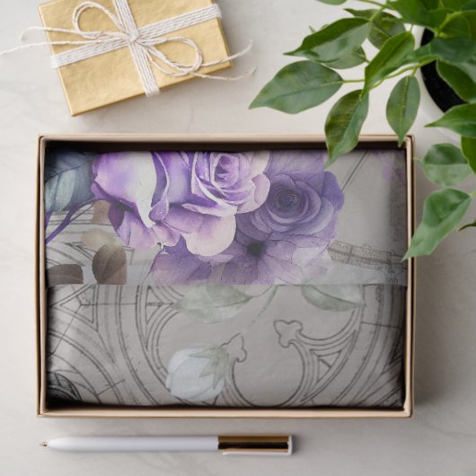 Gotische Victoriaans Steampunk Decoupage Tissuepapier (Geschenk)
