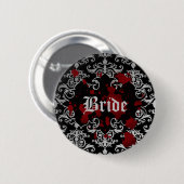 Gotische Victoriaans vampier thema bruiloft bruid Ronde Button 5,7 Cm (Voorkant /achterkant)