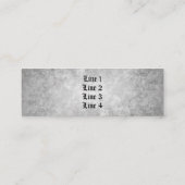 Gotische Victoriaans vleermuis met wervelingen ele Mini Visitekaartje (Achterkant)