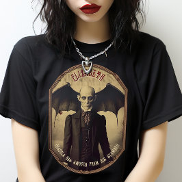 Gotische Vintage Dracula Halloween T-shirt