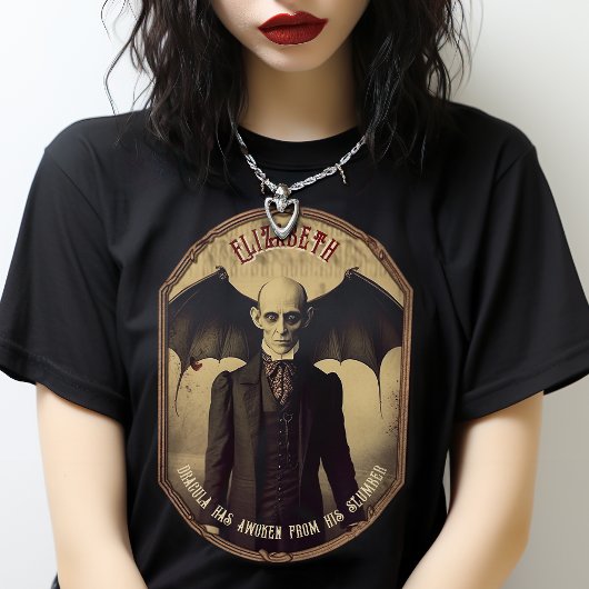 Gotische Vintage Dracula Halloween T-shirt