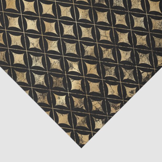 Gotische Vintage Goud Diamant Tissuepapier (Detail)