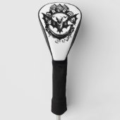 Gotische vleermuis en Salem Witch House Golfheadcover (Voorkant)