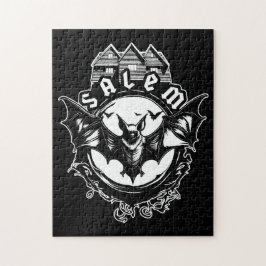 Gotische vleermuis en Salem Witch House Legpuzzel