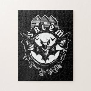 Gotische vleermuis en Salem Witch House Legpuzzel