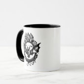 Gotische vleermuis en Salem Witch House Mok (Voorkant links)