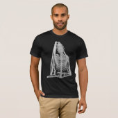 Gotische Vleermuis Skelet T-shirt (Voorkant volledig)