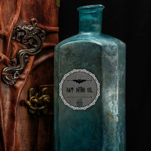  Gotische vleermuisvleugelolie op maat Halloween Sticker