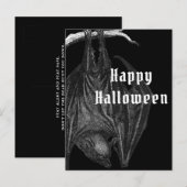 Gotische vleermuizen gelukkig Halloween Briefkaart (Voorkant / Achterkant)