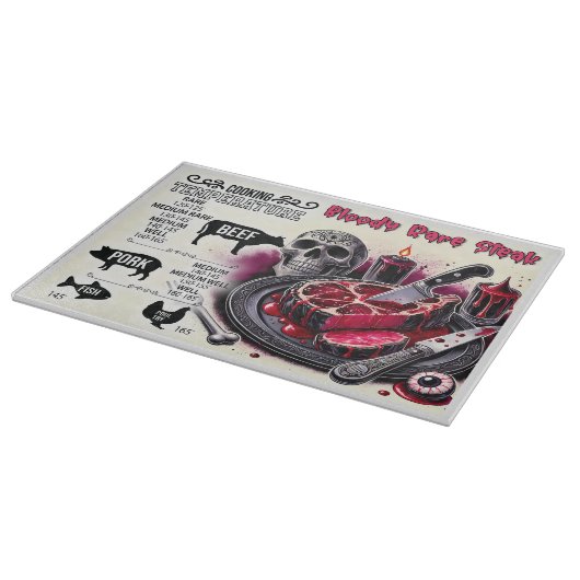 Gotische Vleestemperatuurgids Snijplank (Hoek)