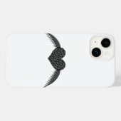 Gotische Vleugelliefde Hart Case-Mate iPhone Case (Achterkant (horizontaal))