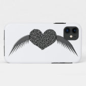 Gotische Vleugelliefde Hart Case-Mate iPhone Case (Achterkant (horizontaal))