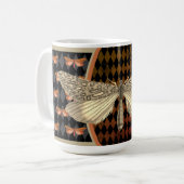 Gotische Vlinder Diamant Halloween Koffiemok (Voorkant links)