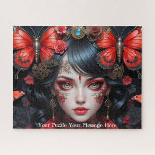 Gotische vlinder keizerin Mauve Splendor Legpuzzel