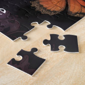 Gotische vlinder keizerin Mauve Splendor Legpuzzel (Zijkant)
