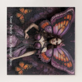 Gotische vlinder keizerin Mauve Splendor Legpuzzel (Horizontaal)