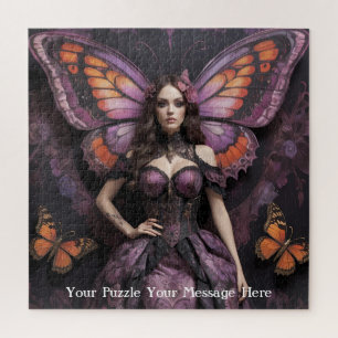 Gotische vlinder keizerin Mauve Splendor Legpuzzel