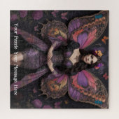 Gotische vlinder keizerin Mauve Splendor Legpuzzel (Horizontaal)