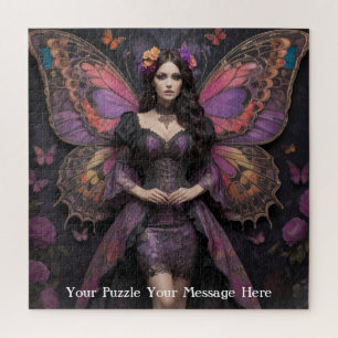 Gotische vlinder keizerin Mauve Splendor Legpuzzel