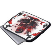 Gotische vlinders & Lady fantasie Laptop Sleeve (Voorkant onderkant)