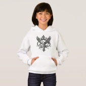 Gotische Vogel Wapen Hoodie (Voorkant volledig)