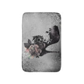 Gotische Vogue | Muted Pastel Roos Mode Stiletto Badmat (Voorkant Verticaal)