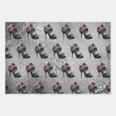 Gotische Vogue | Muted Pastel Roos Mode Stiletto Inpakpapier Vel (Voorkant)