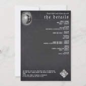 Gotische Volle Maan Skeletten Laatste Trail Bachel Kaart (Achterkant)