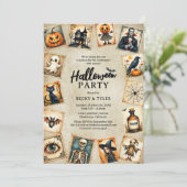  Gotische Volwassen Halloweenfeest Kaart (Staand voorkant)