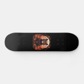 Gotische Vos en Bloemen Persoonlijk Skateboard (Horizontaal)