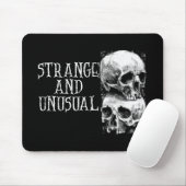 Gotische vreemde en ongewone schedel ontwerp muismat (Met muis)