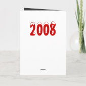 Gotische Vrolijke Kerstmis van de Boom Feestdagen Kaart (Achterkant)