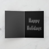 Gotische Vrolijke Kerstmis van de Boom Feestdagen Kaart (Binnen)