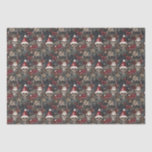 Gotische vrolijke schedels in Santa Hats Christmas Tissuepapier<br><div class="desc">Elegant en feestelijk,  deze gotische stijl kerstpatroon met vrolijke schedels in Santa hoeden,  snoepstokken en andere feestelijke vakantie decoratieve elementen zal een leuke en alternatieve look aan uw vakantie seizoen geschenken te brengen.</div>