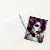 Gotische vrouw Art Nouveau stijl Notitieboek (Binnen)