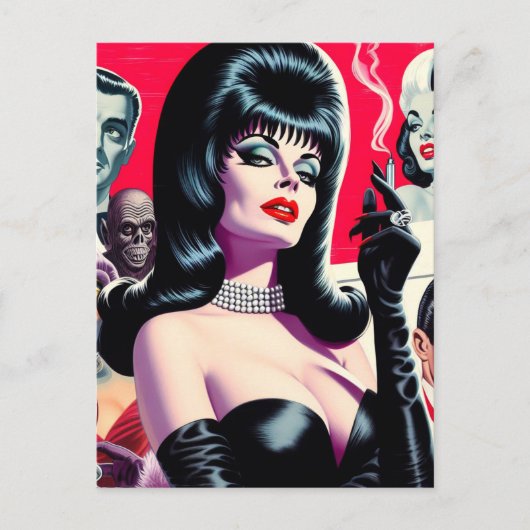 Gotische Vrouw Briefkaart (Voorkant)