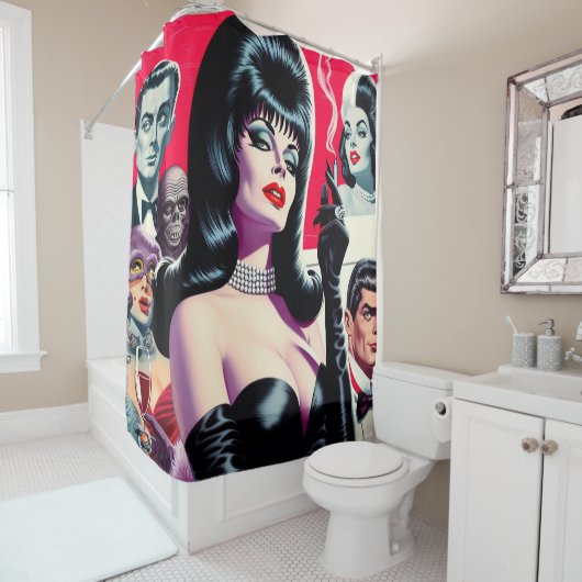  Gotische Vrouw Douchegordijn (In situ)