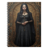 Gotische vrouw in  Lijst Notitieboek (Voorkant)