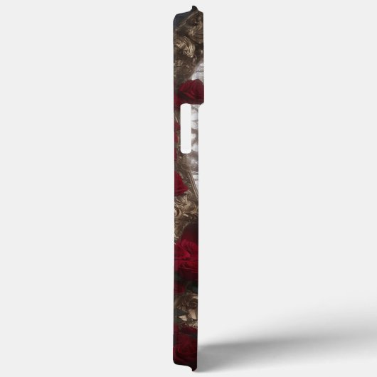 Gotische vrouw met rode roos hoofddeksel Case-Mate iPhone case (Achterkant / Rechts)