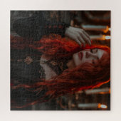 Gotische vrouw met rood haar legpuzzel (Horizontaal)