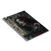 Gotische vrouw op kasteel balkon notitieboek (Rechterzijde)