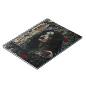 Gotische vrouw op kasteel balkon notitieboek (Linkerzijde)