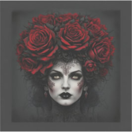 Gotische vrouw sticker