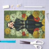 Gotische Vrouwen Mode met bloemetjes DQ4R Decoupag Tissuepapier (Craft)