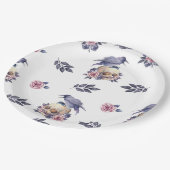 Gotische Waterverf Coffin & Raven Design Papieren Bordje (Gekanteld)