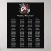 Gotische Waterverf Raven Wedding Zitting Grafiek Poster (Voorkant)