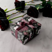 Gotische Waterverf Rozen & Bloemenpatroon Inpakpapier Vel