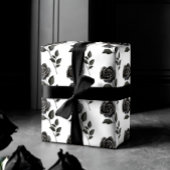 Gotische Waterverf Rozen & Bloemenpatroon Inpakpapier Vel